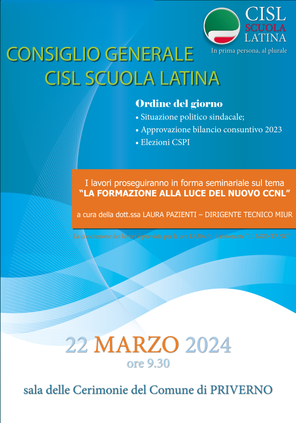 Congresso Generale Cisl Scuola Latina