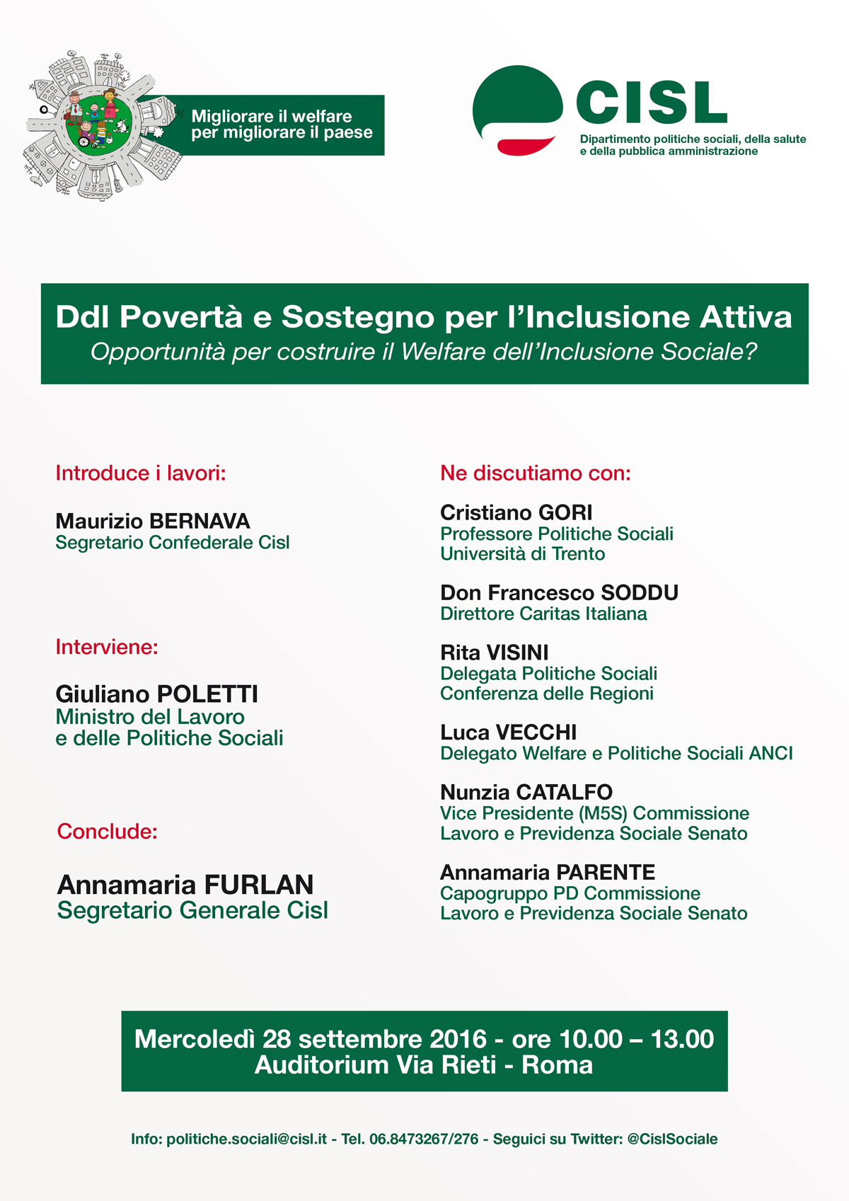 Programma Ddl Povertà e Sostegno per lInclusione Attiva 280916 ve