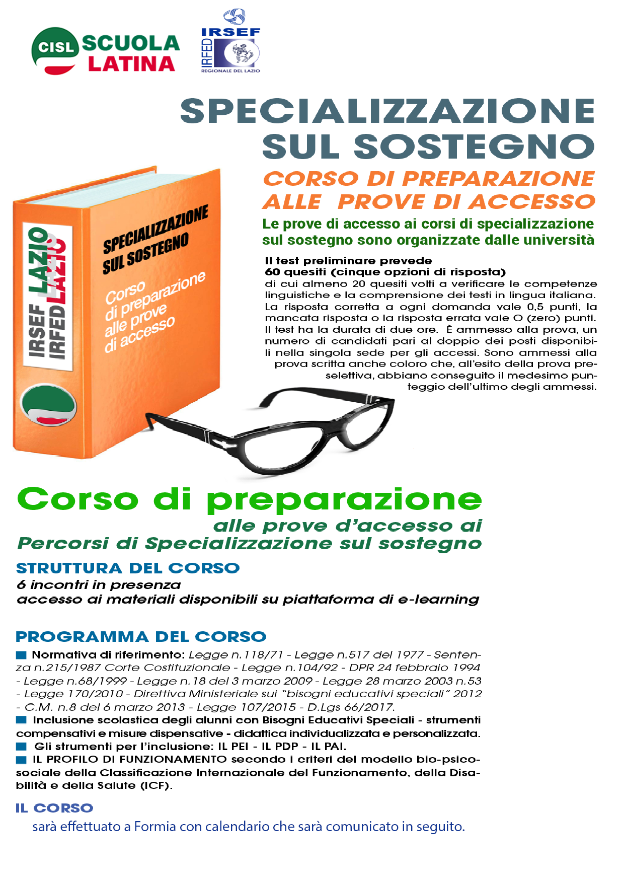corso sostegno 2020