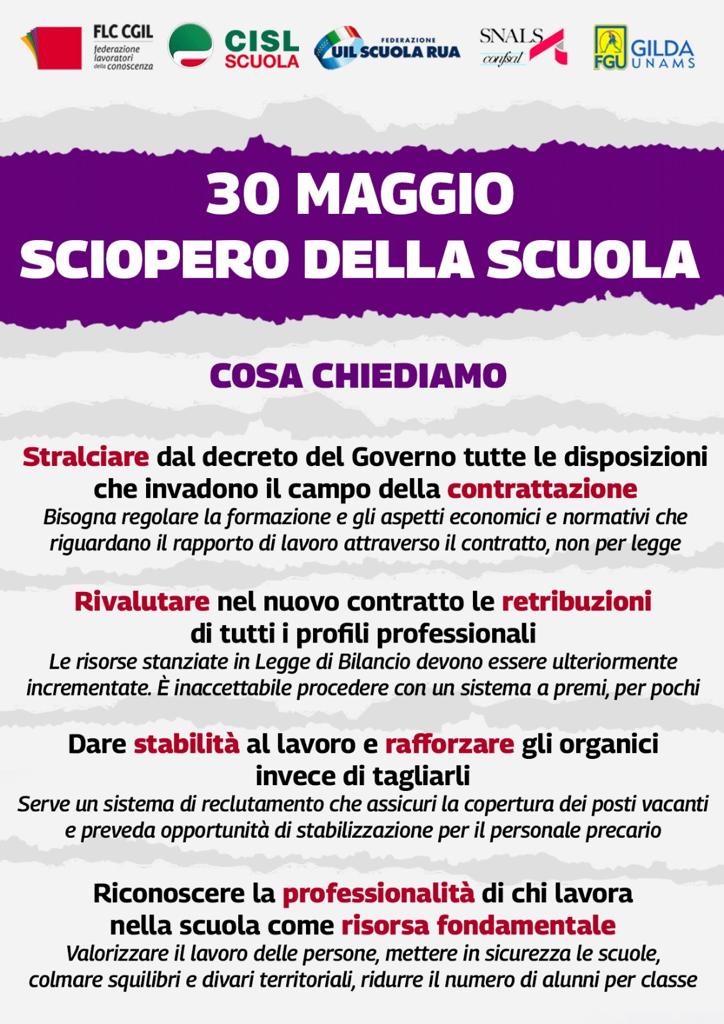 COSA CHIEDIAMO